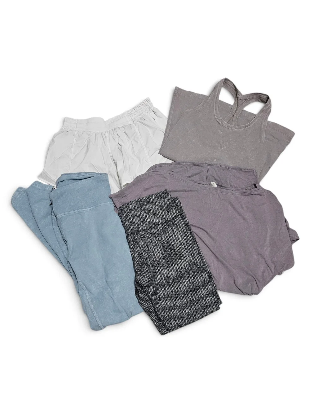 lululemon Womens Workout Bundle Lot Leggings, Short, Tops